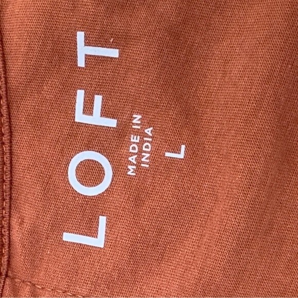 Loft Wedge T-Shirt Size Large - Gently Used - Rust color - Picture 8 of 11